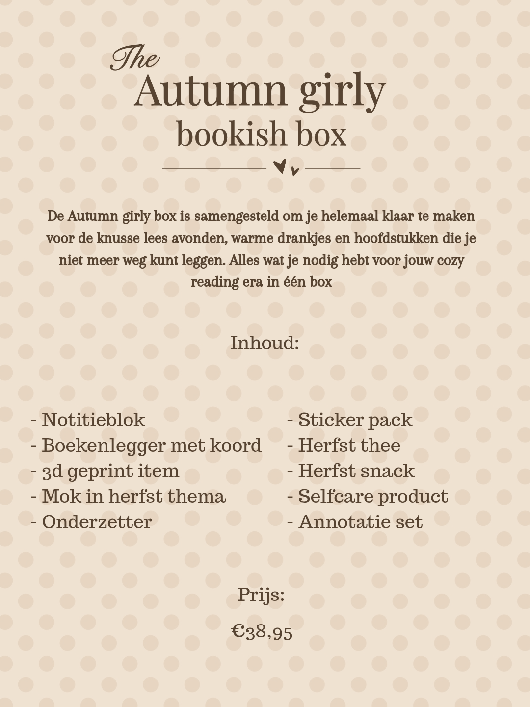 Autumn girly bookish box