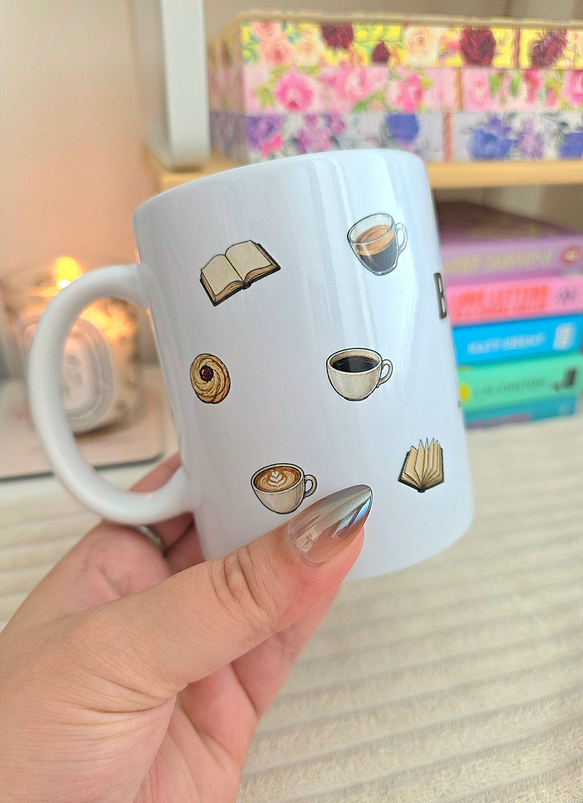 Books & Coffee mug