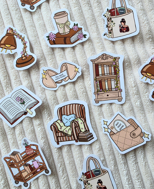 Sticker pack the bookish house