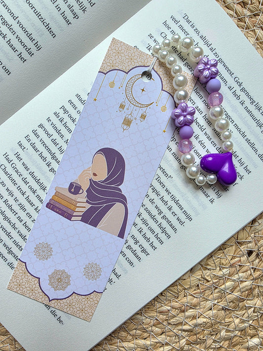 Boekenlegger Hijabi girly