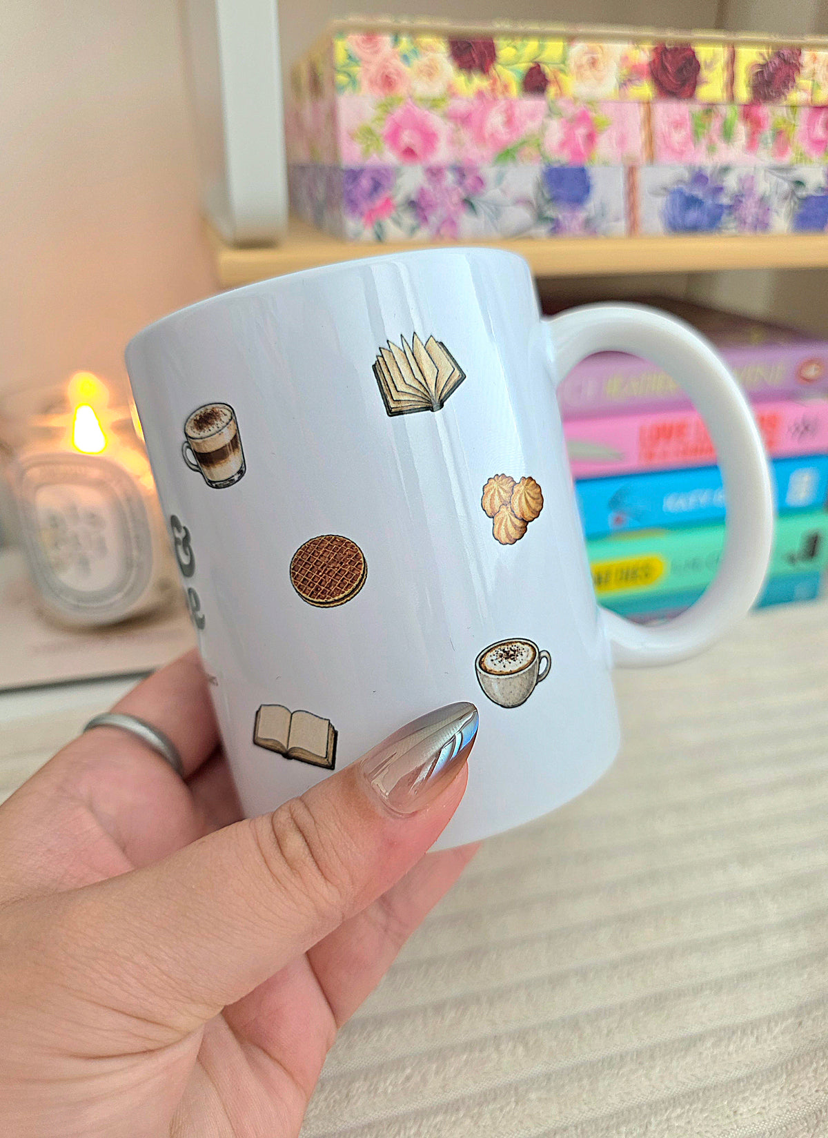 Books & Coffee mug
