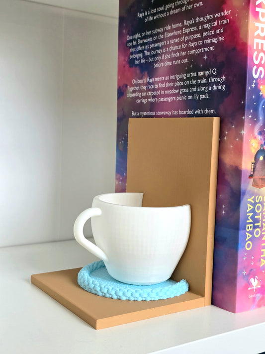 Teacup book stand