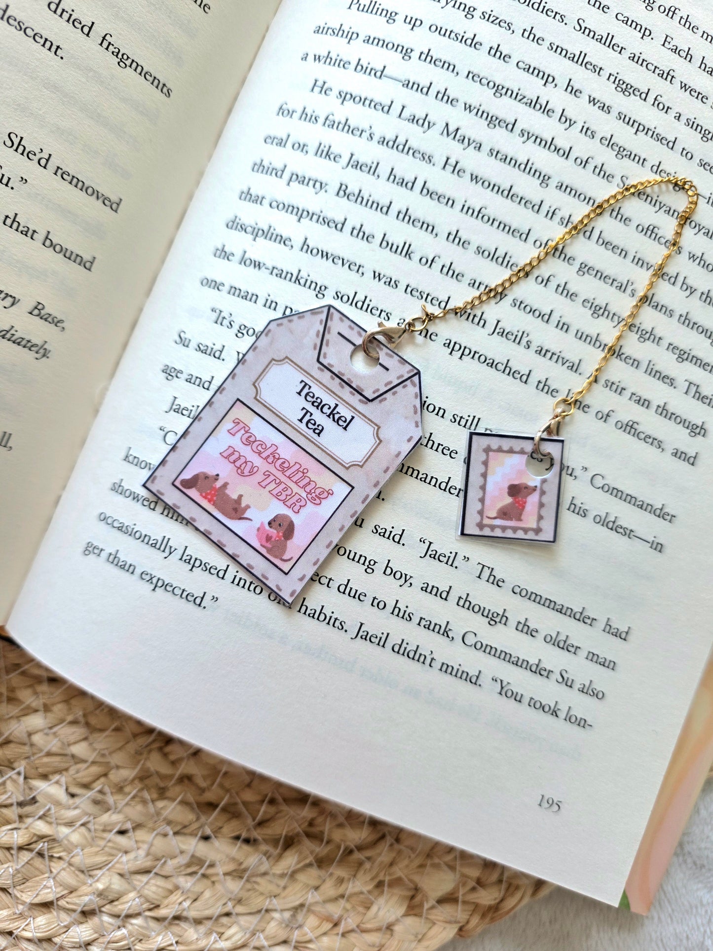Theezakje boekenlegger Teackel