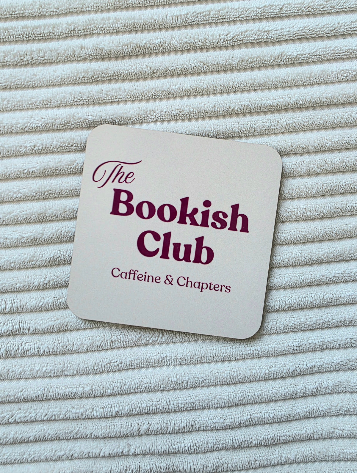 Bookclub onderzetter