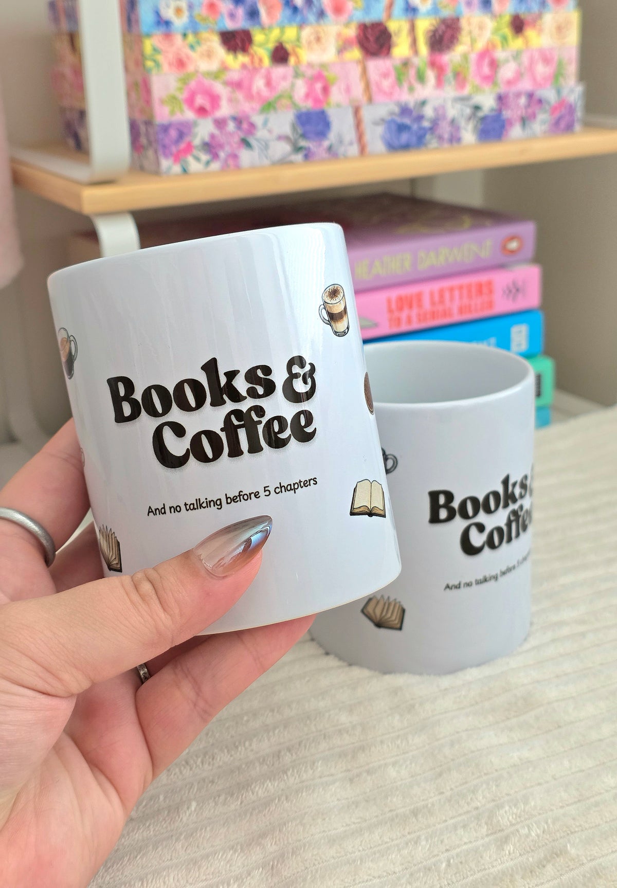 Books & Coffee mug